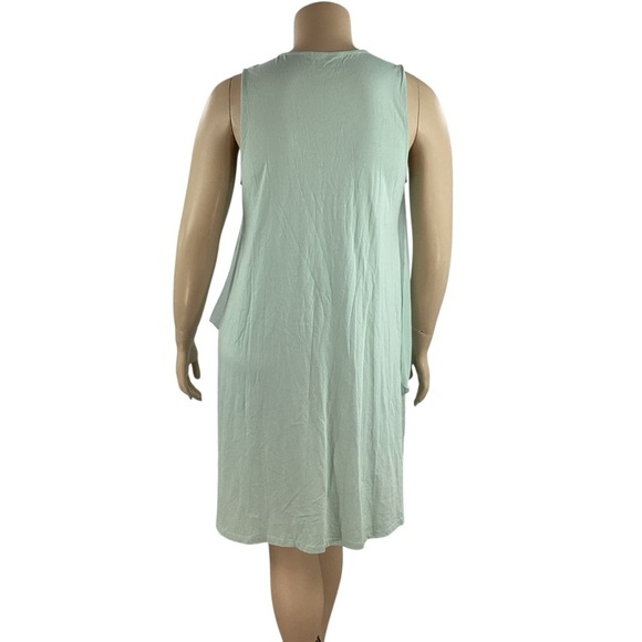 Soft Surroundings Amalfi Asymmetrical Sleeveless Dress Mint Green Petite XL - Picture 5 of 7